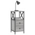 Mesitas noche 2 uds madera ingeniería gris Sonoma 34x35,5x70