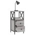 Mesitas noche 2 uds madera ingeniería gris Sonoma 34x35,5x70