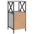 Mesitas noche 2 uds madera ingeniería gris Sonoma 34x35,5x70