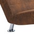 Diván con almohada de piel de ante artificial