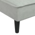 Sofá diván de terciopelo gris