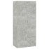 Armario de madera de ingeniería gris hormigón 80x52x180
