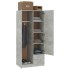 Armario de madera de ingeniería gris hormigón 80x52x180