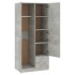Armario de madera de ingeniería gris hormigón 80x52x180