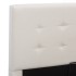 Cama canapé hidráulica cuero sintético blanco 160x200