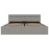 Cama hidráulica almacenaje sin colchón gris claro 180x200