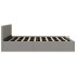Cama hidráulica almacenaje sin colchón gris claro 180x200