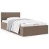 Cama canapé hidráulica almacenaje sin colchón taupe