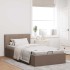 Cama canapé hidráulica almacenaje sin colchón taupe