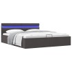 Cama canapé hidráulica de almacenaje sin colchón gris 180x200cm