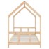Estructura de cama para niños madera maciza de pino 90x200