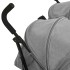 Carrito para gemelos de acero gris