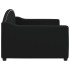 Sofá cama sin colchón tela negro 90x200