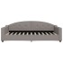 Sofá cama sin colchón tela gris taupe 100x200