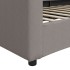 Sofá cama sin colchón tela gris taupe 100x200