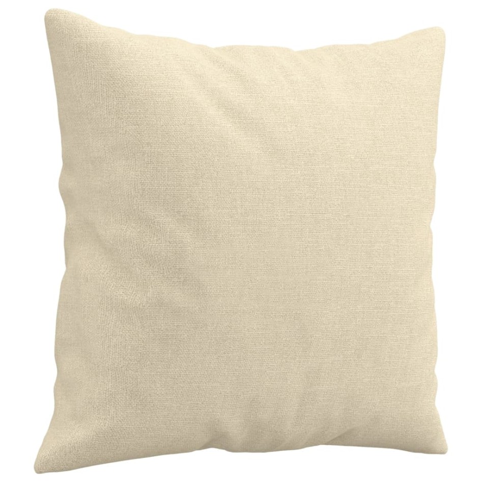 Sofá de 2 plazas con cojines tela color crema 140