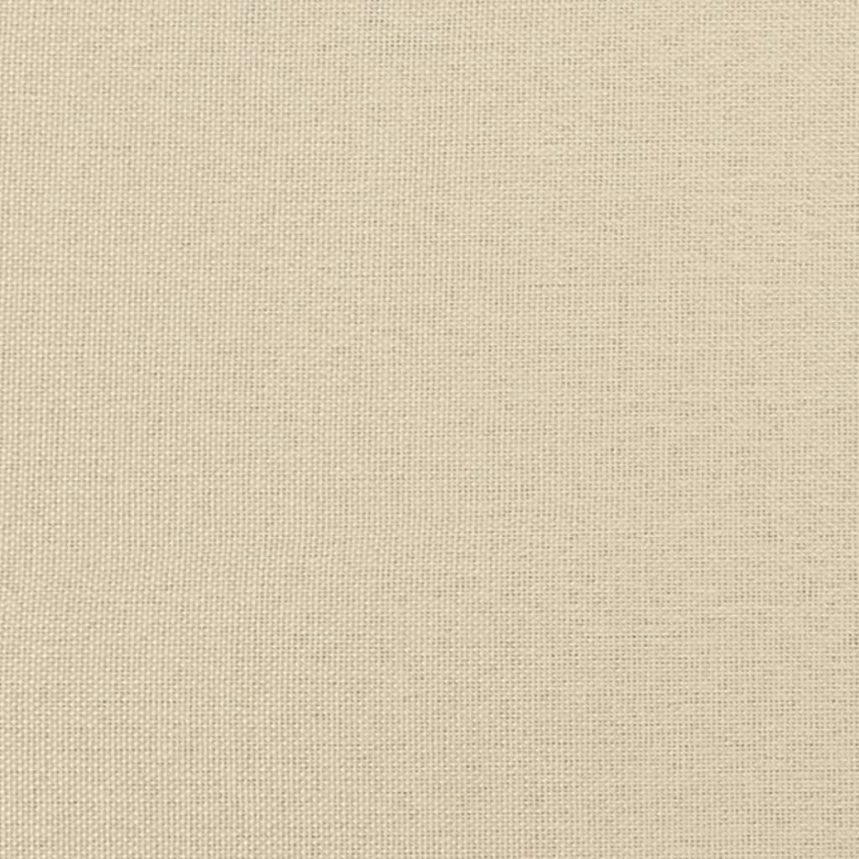 Sofá de 3 plazas con cojines tela color crema 180