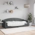 Sofá cama sin colchón tela gris oscuro 80x200