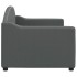 Sofá cama sin colchón tela gris oscuro 80x200