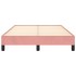 Estructura de cama terciopelo rosa 120x190
