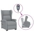 Sillón de masaje elevable tela gris