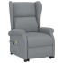 Sillón de masaje elevable tela gris