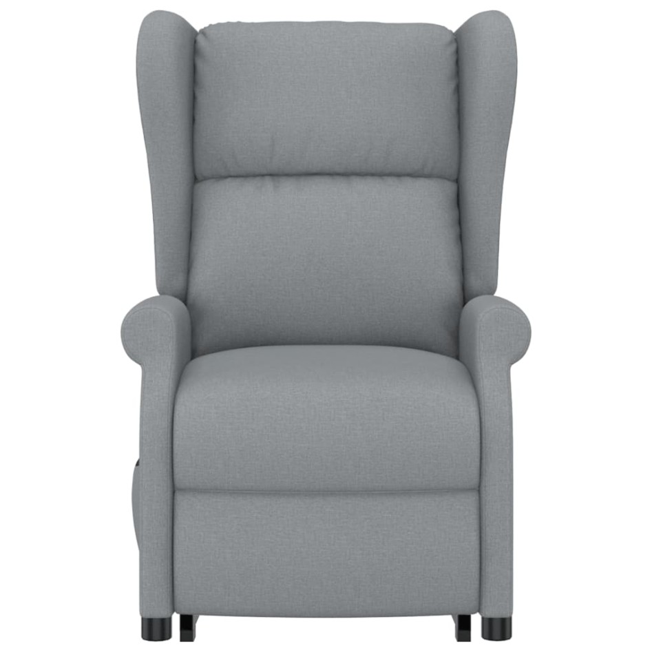 Sillón de masaje elevable tela gris