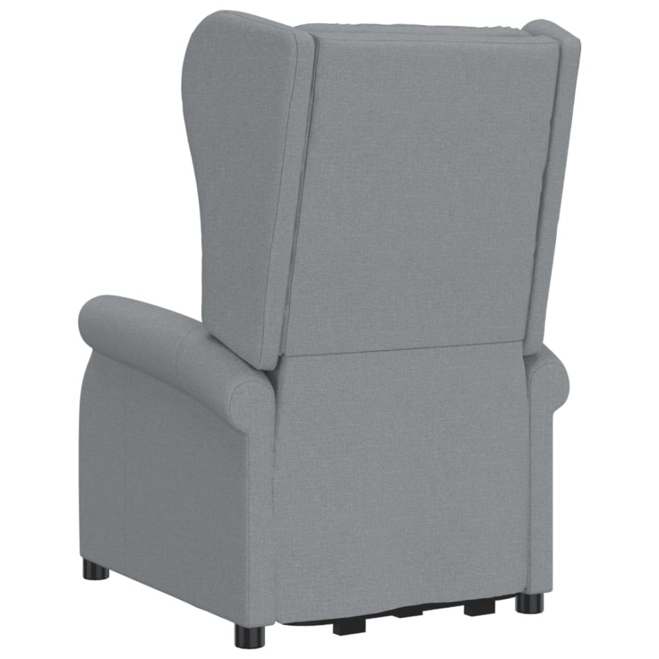 Sillón de masaje elevable tela gris