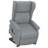 Sillón de masaje elevable tela gris