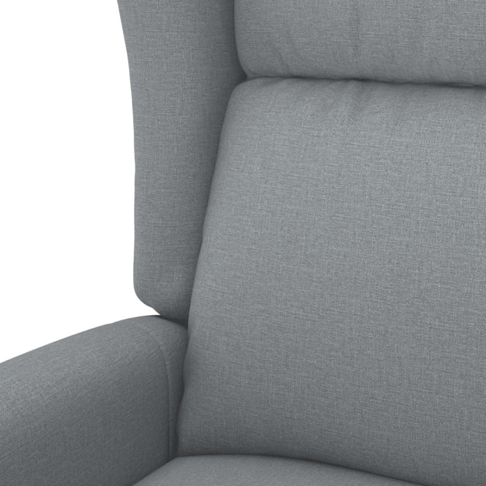Sillón de masaje elevable tela gris