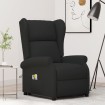 Sillón de masaje elevable tela negro