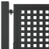 Puerta de jardín acero gris antracita 105x225