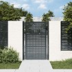 Puerta de jardín acero gris antracita 105x175 cm