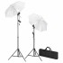 Kit de estudio fotográfico telón fondo negro 600x300 cm y