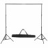 Kit de estudio fotográfico telón fondo negro 600x300 cm y