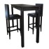 Mesa de bar con 2 sillas de barra