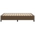 Estructura de cama tela marrón oscuro 120x190