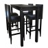 Mesa alta de cocina con 4 sillas de barra