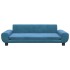 Cama para perros de terciopelo azul 100x54x33
