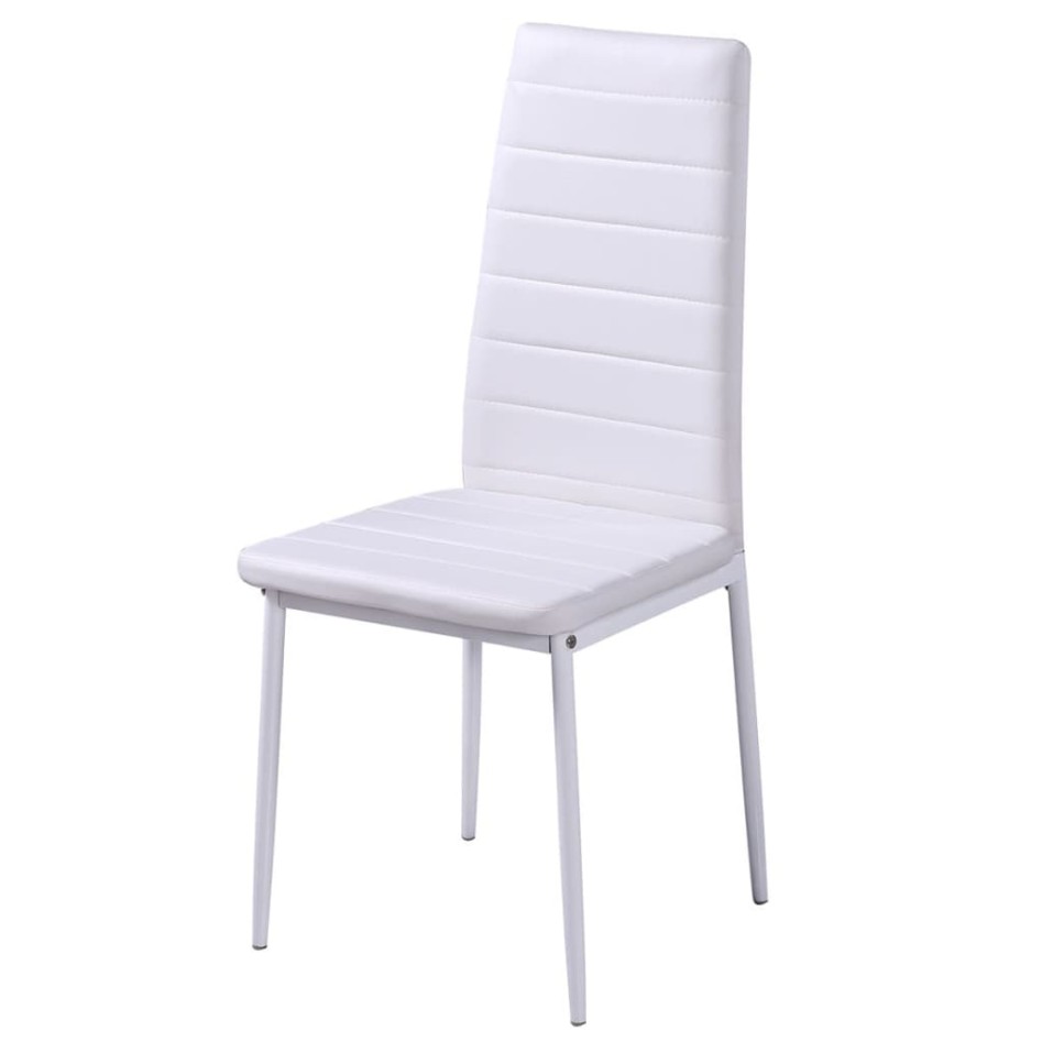 Conjunto de mesa de comedor 7 piezas blanco y