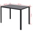 Conjunto de mesa de comedor 7 piezas blanco y