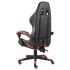 Silla gaming de cuero sintético negro y