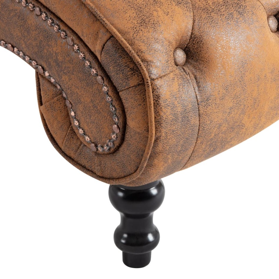 Diván de piel de ante artificial