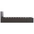 Cama canapé hidráulica cuero sintético gris 90x200