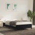 Estructura de cama terciopelo negro 120x190