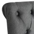 Sillas de comedor 6 unidades tela gris