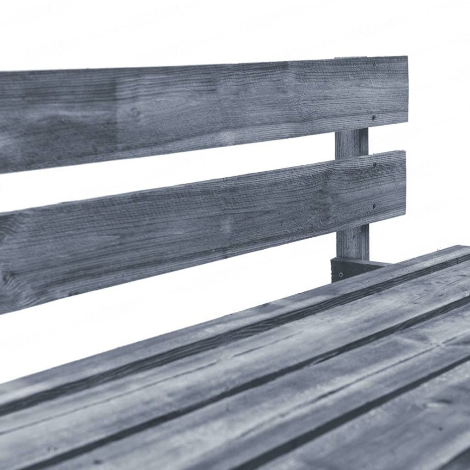 Sofá de jardín de palets con cojines grises madera de