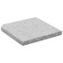 Placa de peso para sombrilla 4 uds granito gris cuadrada