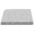 Placa de peso para sombrilla 4 uds granito gris cuadrada
