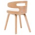 Sillas de comedor 4 uds madera curvada y cuero sintético